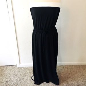 J Crew Maxi Dress Small Black White Colorblock